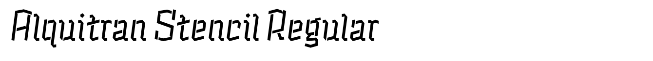 Alquitran Stencil Regular